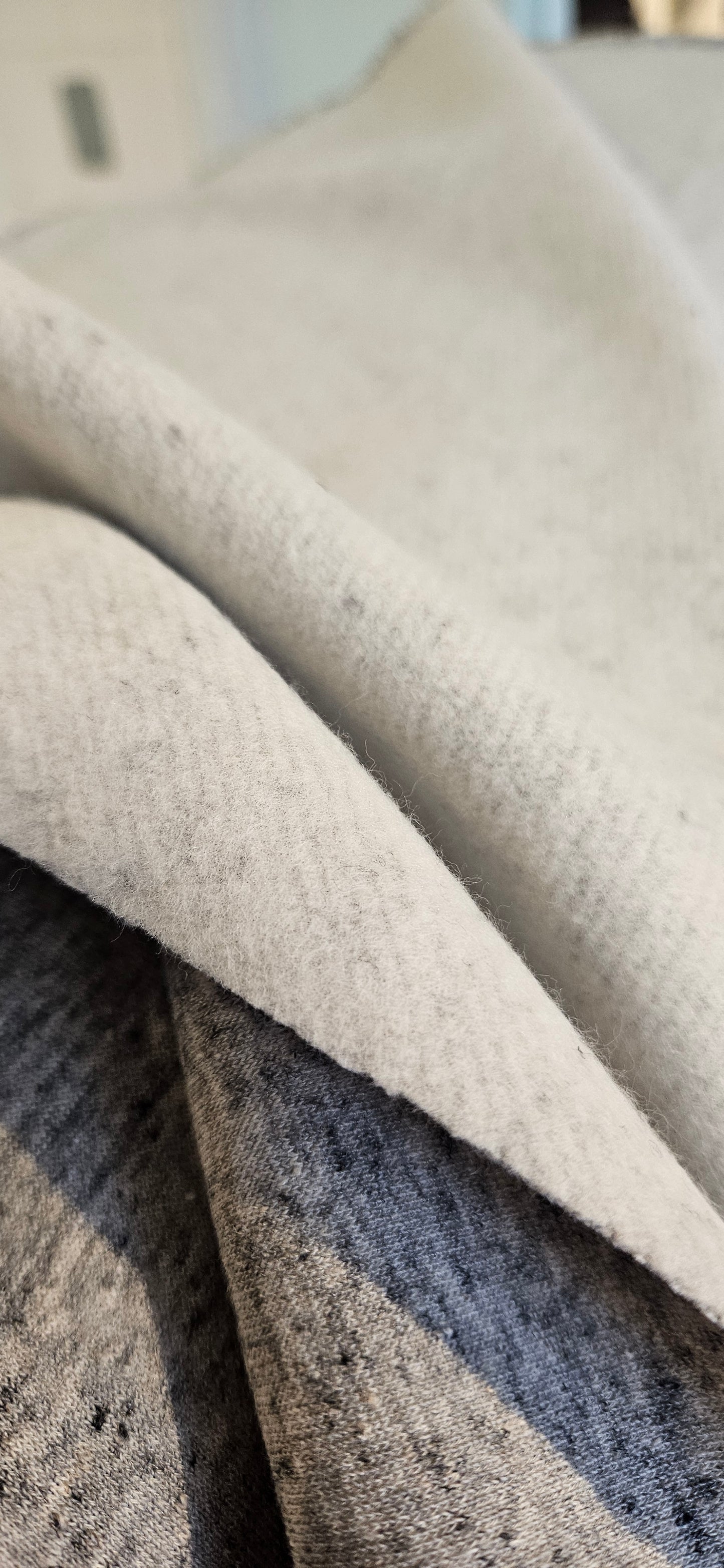 Kokvilnas trikotāža ar linu - Melange Grey