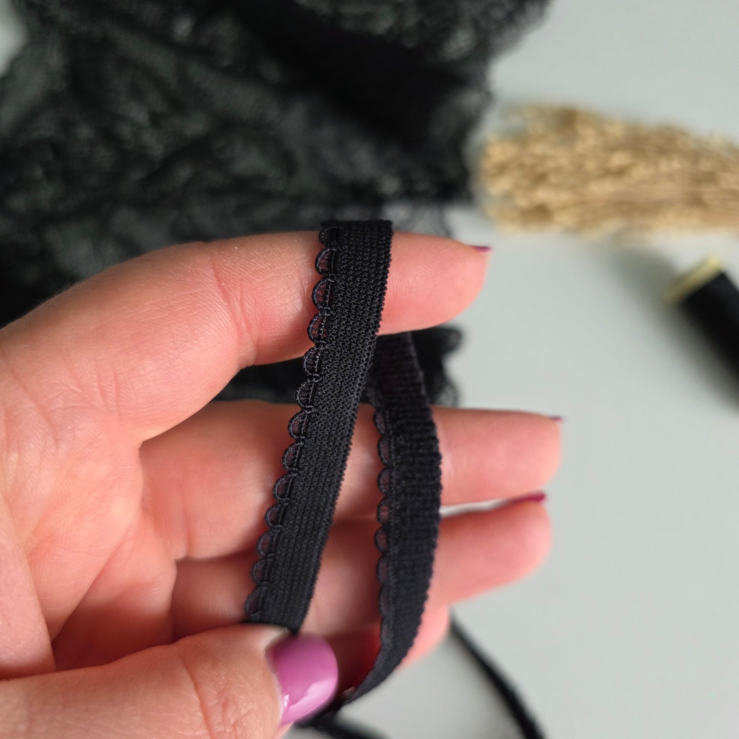 Elastīga apdares gumija - Black