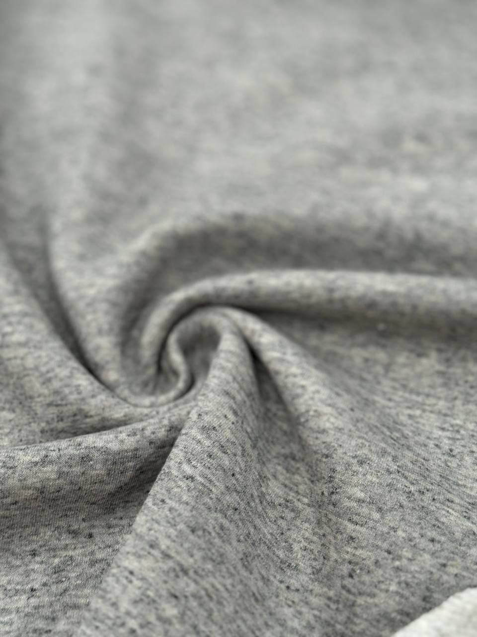 Kokvilnas trikotāža ar linu - Melange Grey