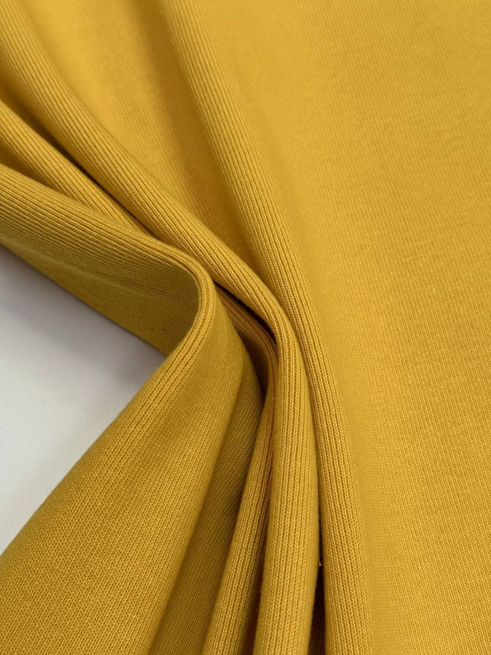 Rievotā trikotāža - Mustard Yellow