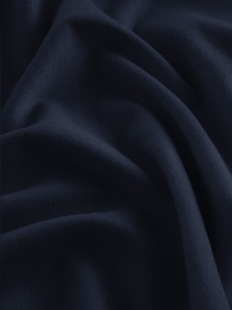Plānā trikotāža ar velūra efektu - NAVY BLUE