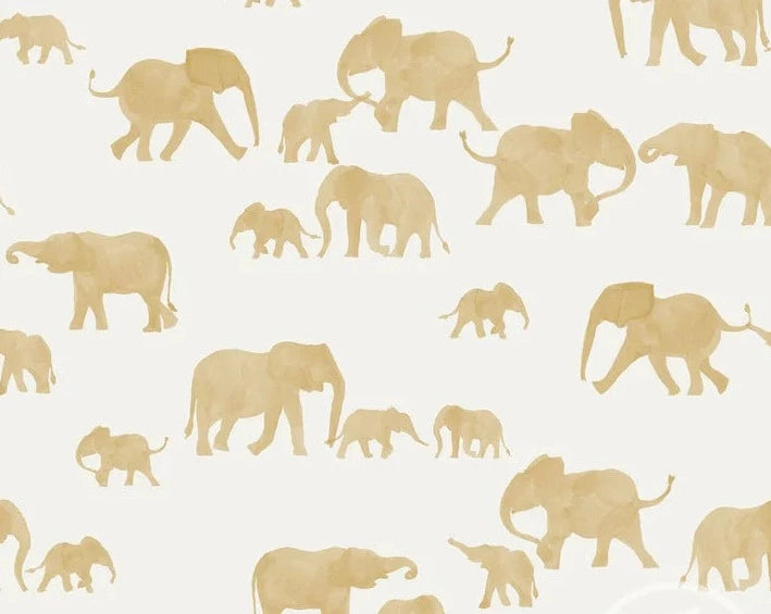 Plānā kokvilnas trikotāža - ELEPHANTS