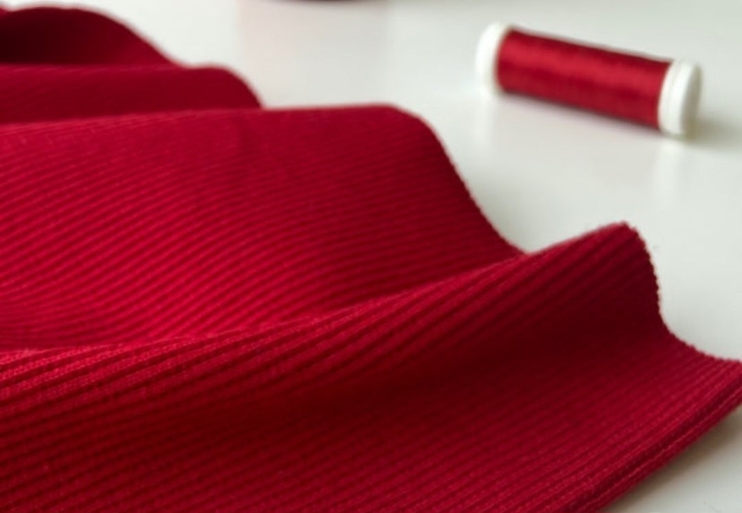 Rievotā trikotāža 340gr - ROSSO