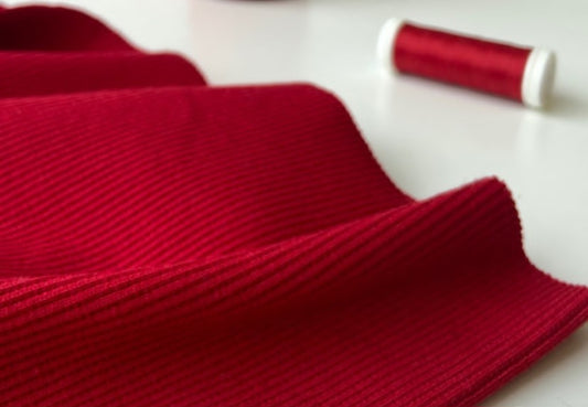 Rievotā trikotāža 340gr - ROSSO