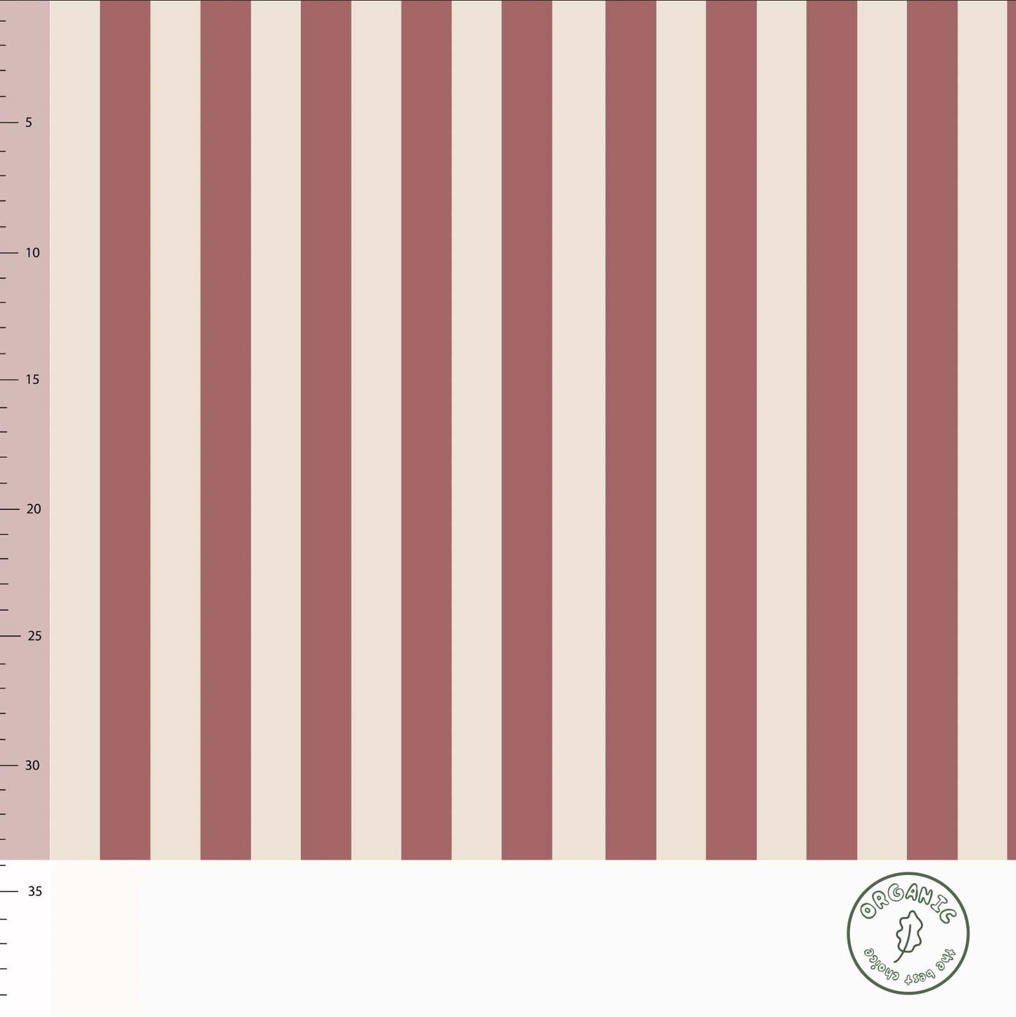 Organiskās kokvilnas dizaina plānā trikotāža - (VERTICAL - TERRA)